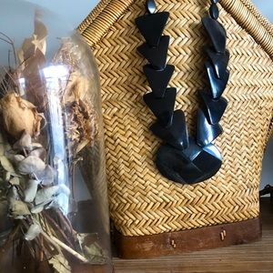 Vintage carabao horn necklace